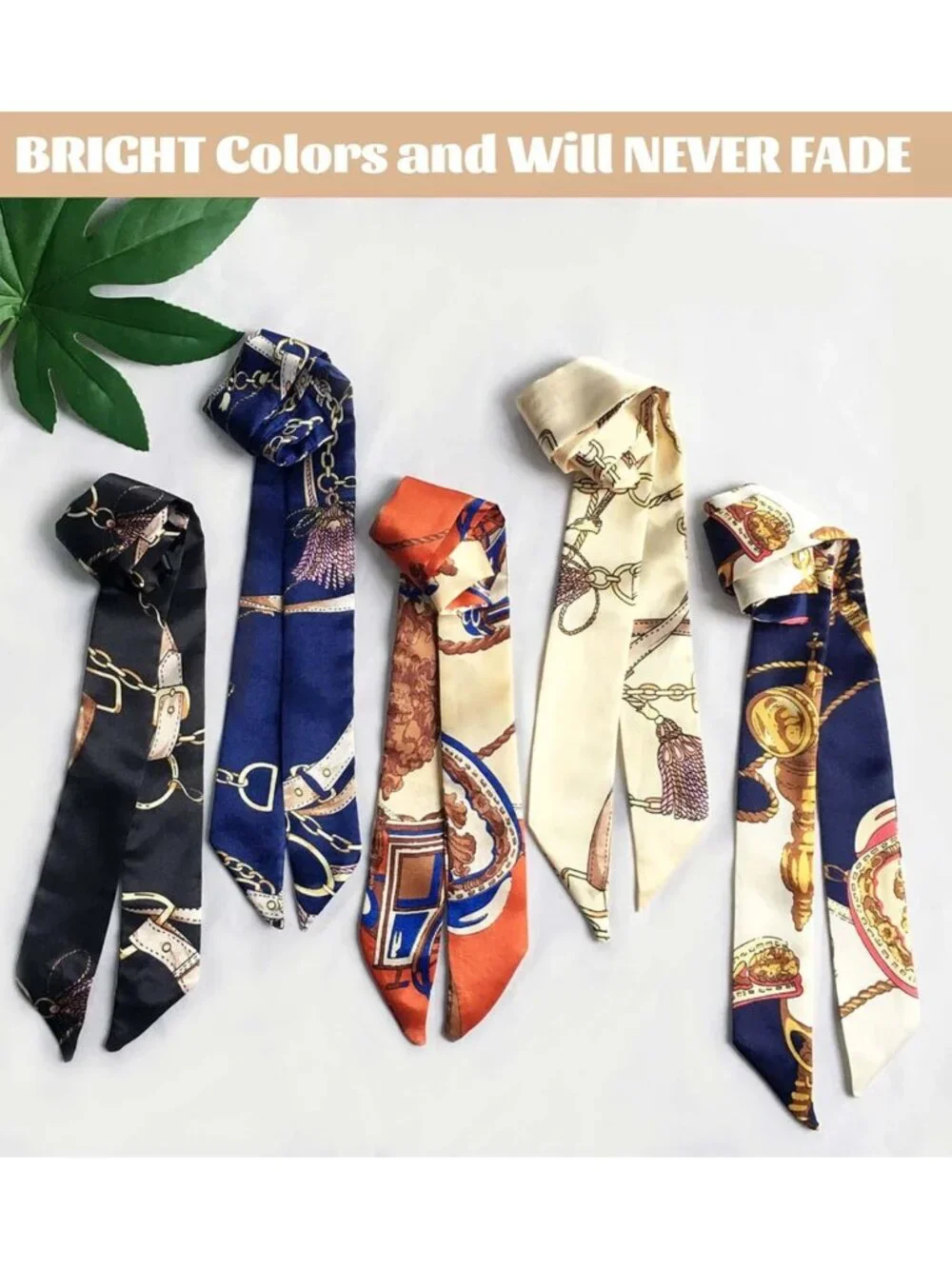 Stylish Scarf Bags for Women - 2/6/10 Pack Handbag Accessories & Hair Neck